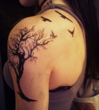 The Meaning of Tree and Lovely Birds Tattoo Designs