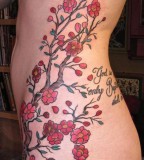 Forearm Cherry Blossom Tattoo Designs