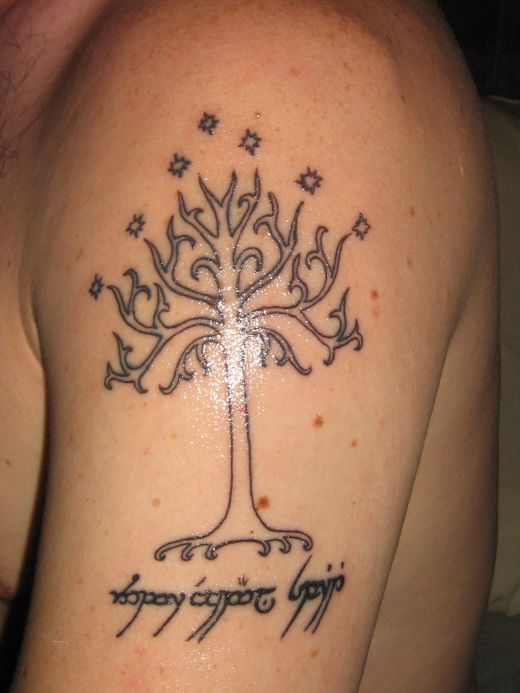 Tree And Lettering Meaning Tattoos