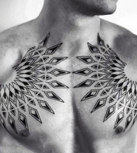 chest mandala tattoo