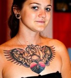 Amazing Chest Tattoos Design for women