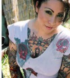 Women Chest Tattoos Design Ideas