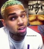 Chris Browns New Stomach Tattoo