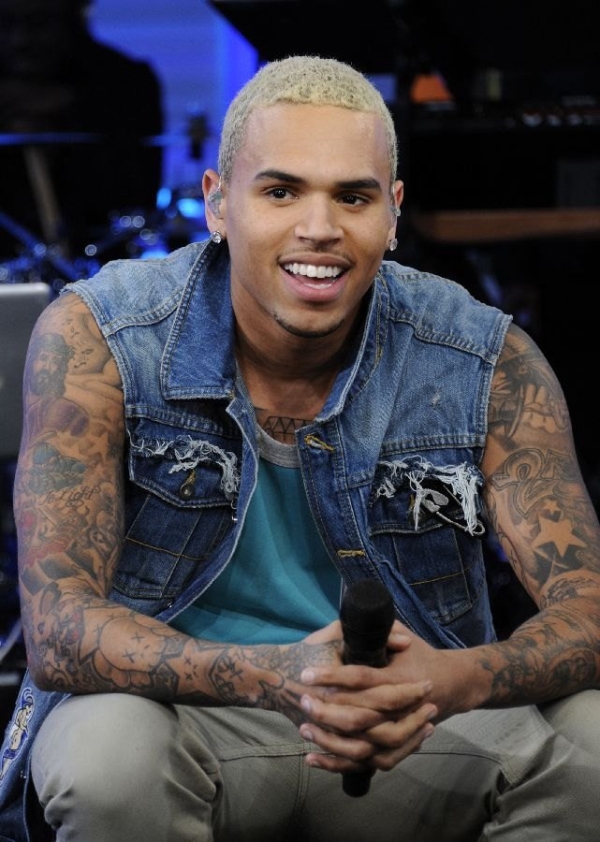 Groovy Chris Brown Tattoos on Interview Showing Sleeve Tattoos – Celebrity Tattoos