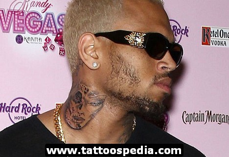 Chris Brown Neck Tattoos Pictures – Celebrity Tattoos