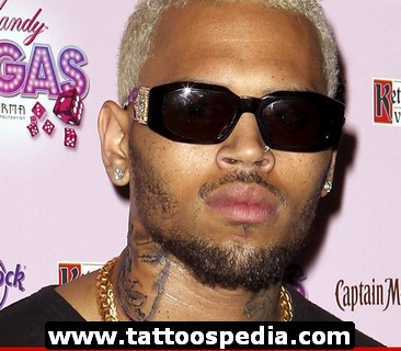 Chris Brown Neck Tattoos Photos – Celebrity Tattoos