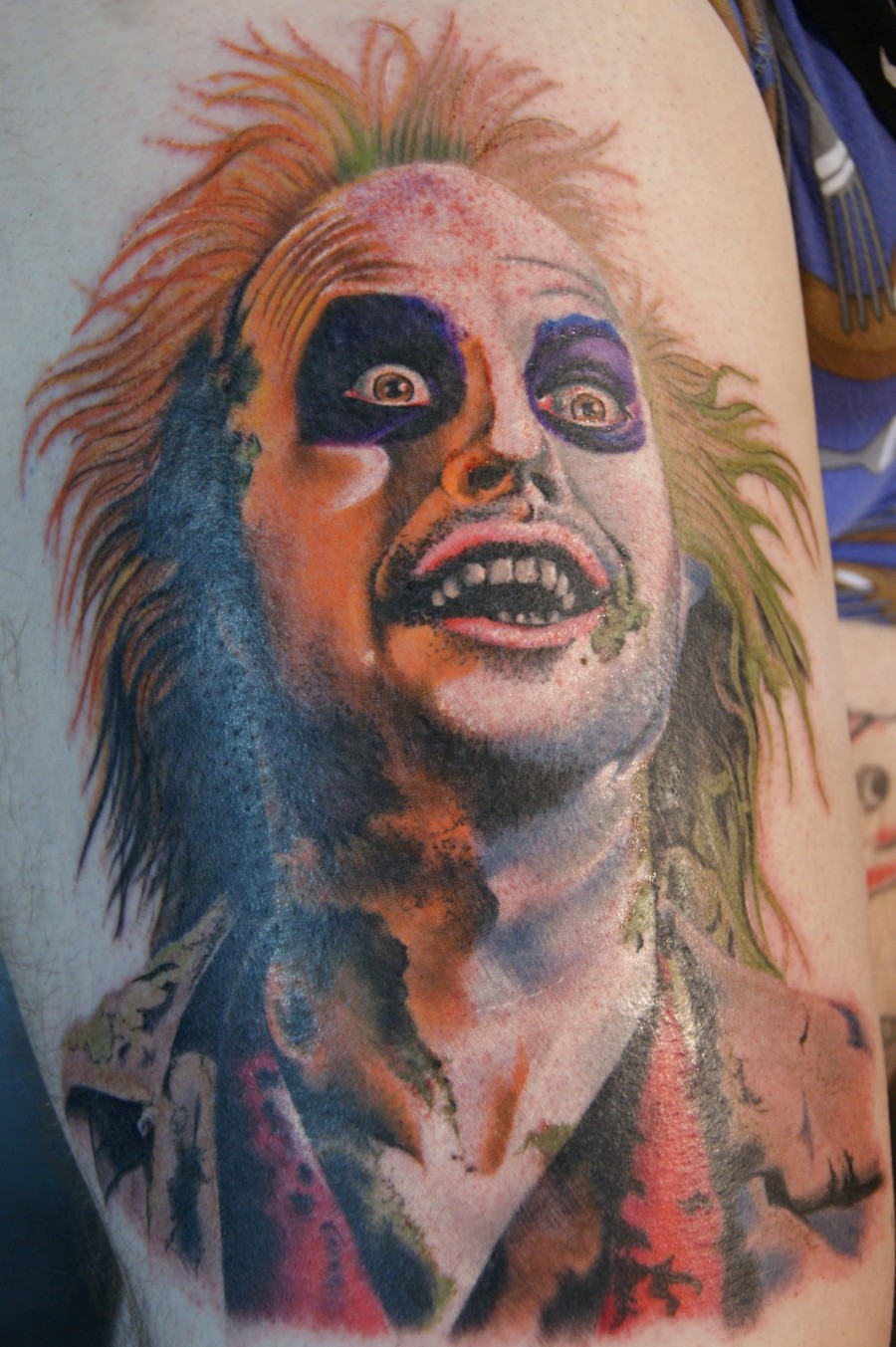 Chris Jones Arm / Sleve Character Tattoos – Celebrity Tattoos