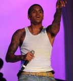 On-stage Chris Brown Sleeve Tattoo Designs - Celebrity Tattoos