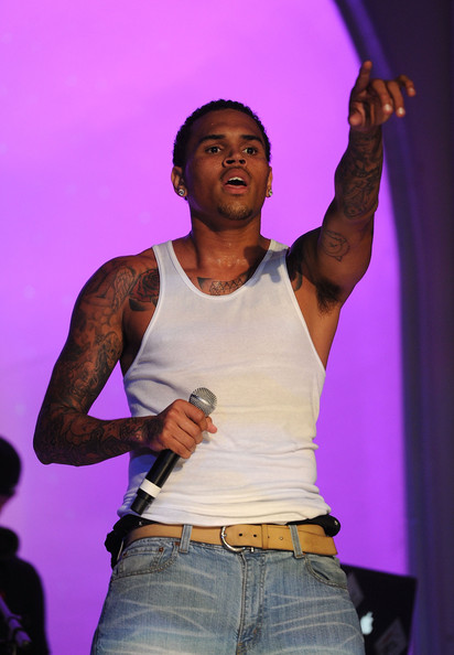 On-stage Chris Brown Sleeve Tattoo Designs – Celebrity Tattoos