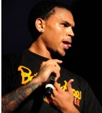 On-Stage Chris Brown with Sleeve Tattoo Pictures - Celebrity Tattoos