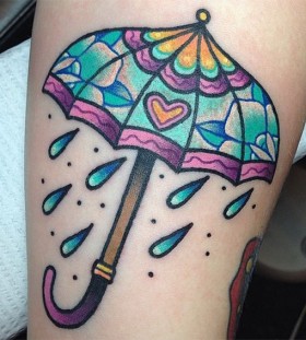 colorful-umbrella-autumn-tattoo