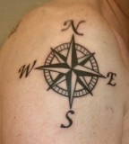 Compass Rose Tattoo Picture - Shoulder Tattoo Ideas
