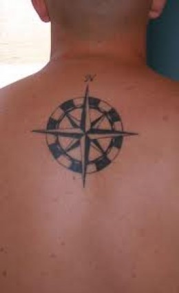 Upper Back Tattoos – Compass Tattoos Design