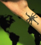 Compass Tattoos - Wrist Tattoo Design