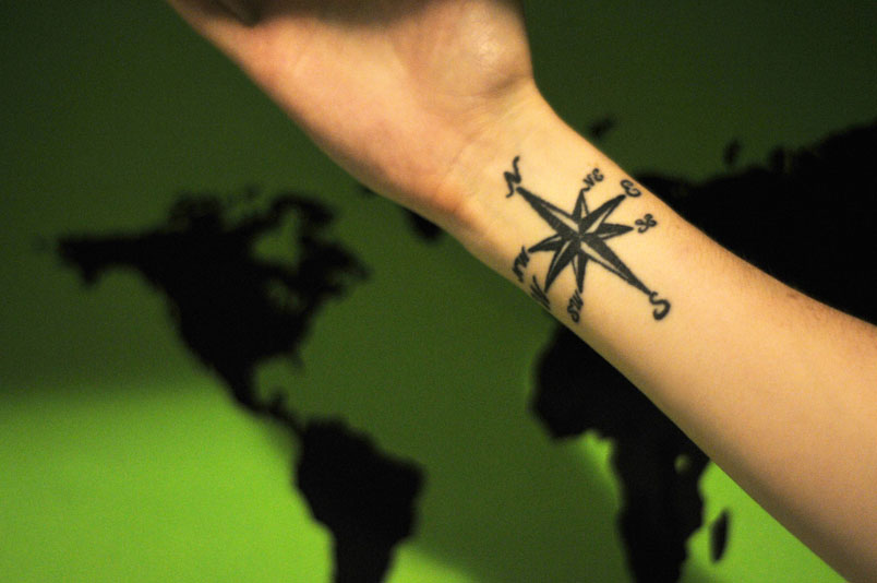 Compass Tattoos – Wrist Tattoo Design