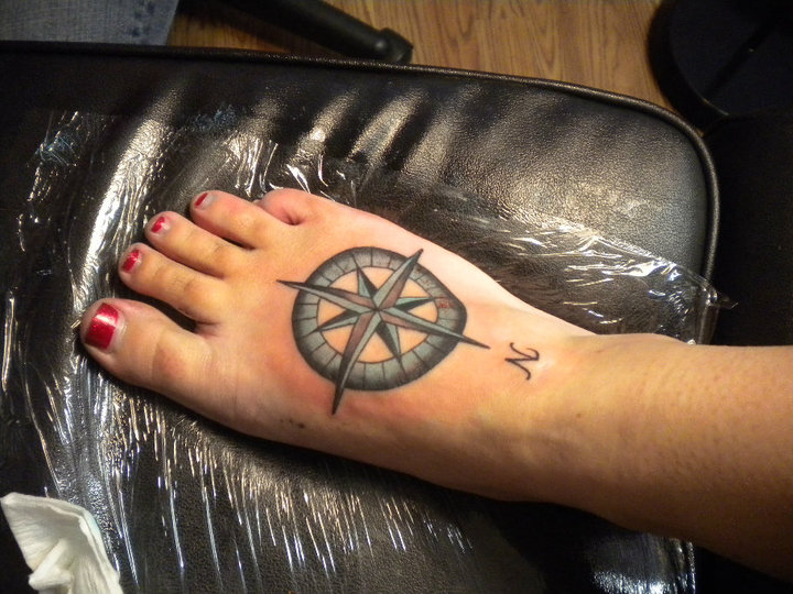 Nautical Compass Tattoos – Tattoo on Foot