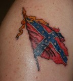 Confederate Flag Tattoo 2 At Toon Towne Photos From Jim Fisher
