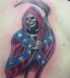 Looking For Unique Tattoos Grim Reaper With Confederate Flag