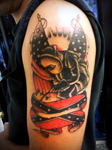 Welder Confederate Flag Tattoo