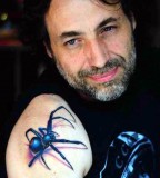 Cute 3D Spider Tattoo Design on Arm for Men