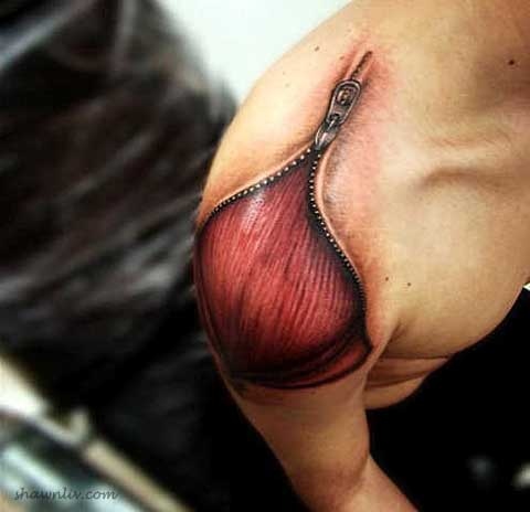 Stunning 3D Tattoo Design for Men