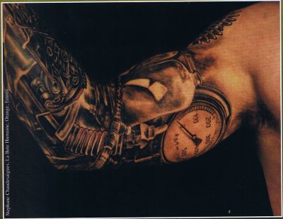 Bold 3D Tattoo Design on Arm for Men