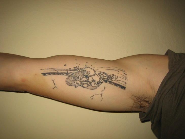 Cool Arm Tattoo Design By Row