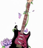 Cool Guitar Tattoo Design Ideas Art