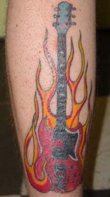 Idea For A Guitar Fire Tattoo