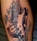 Query From Muncie For Guitar Tattoo Enthusiasts