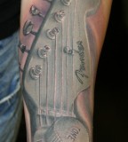 Amazing Tone Guitar Fender Tattoo Pictures