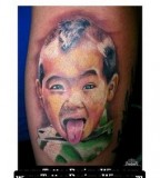 Cool Cute Kid Colorful Tattoo Design