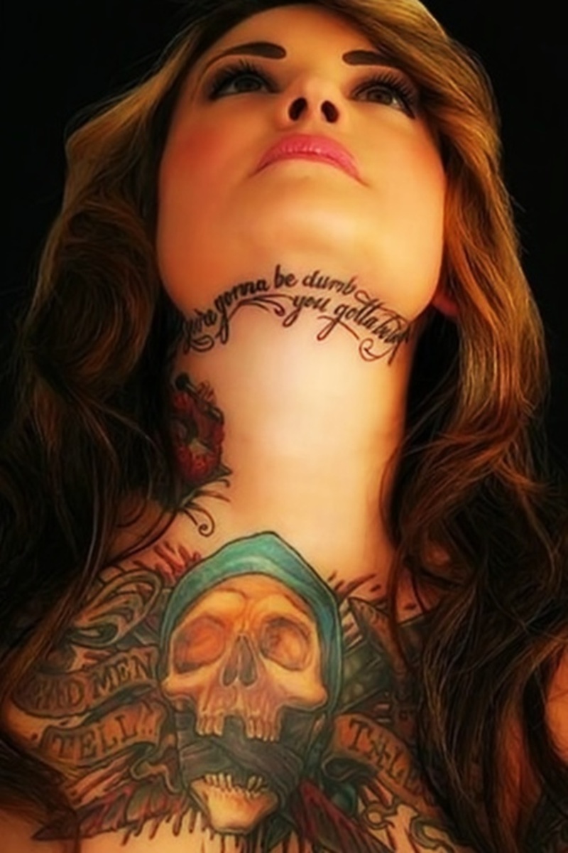 Girls: Amazing Skull Tattoo Chest Round-Up
