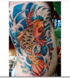 Awesome Koi Fish Tattoo For Body Side