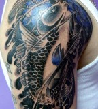Koi Fish Half Sleeve Tattoos Design