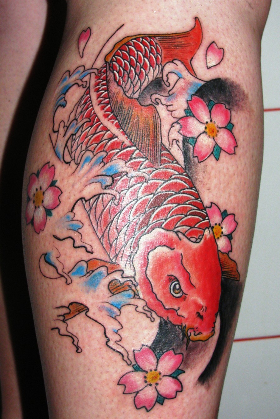 Awesome Red Large Koi Coy Fish Tattoo  Design on Deviantart