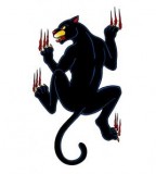 Funny Crawling Black Panther Tattoo