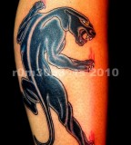Old School Panther Tattoo