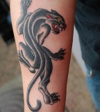 Traditional Panther Tattoo 