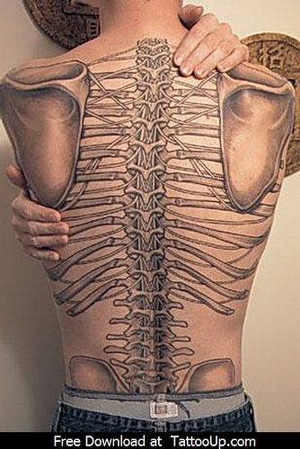 Body Bone Tattoo Design