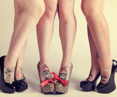 Sexy Feet Tattoo Design For Girls