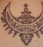 Art Crescent Moon Tattoo For Woman Sexy And Attractive