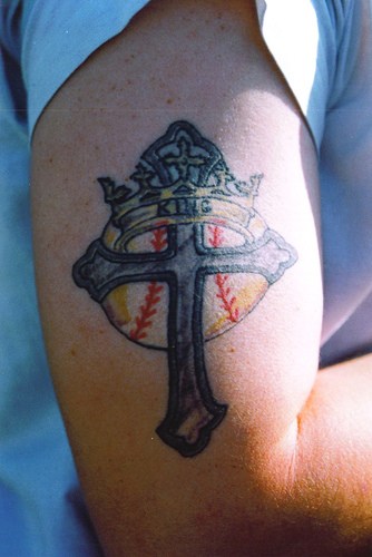 Crown Tattoos and Cross The Angle
