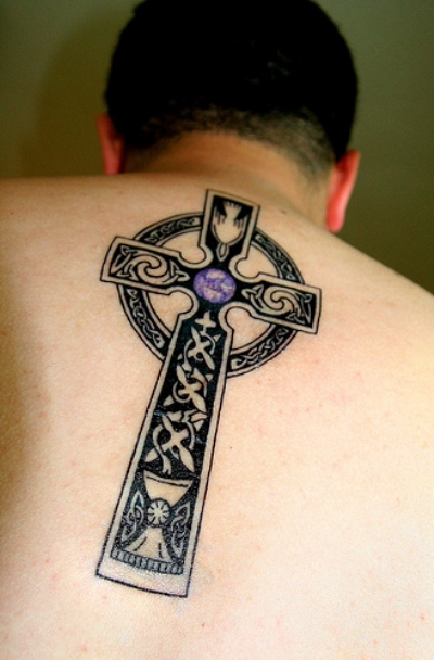 Cross Tattoos For Women Back