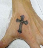 Holy Cross Tattoo Design for Hands
