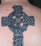 Celtic Cross Tattoo With Names