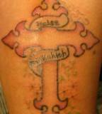Cross With Girl Names  Tattoo Picture At Checkoutmyink