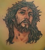 Christian Jesus Crown Of Thorns Tattoo