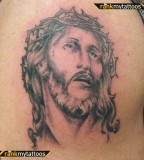 Jesus Crown Of Thorns Jesus Tattoo
