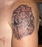 Lion With Crown Of Thorns Tattoo Rate My Ink Picture